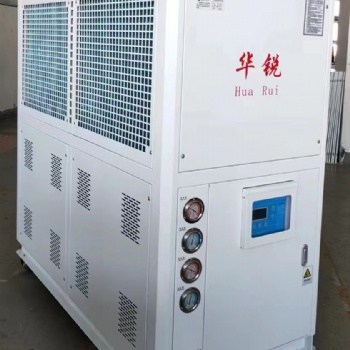 出口定制風(fēng)冷冷水機組 風(fēng)冷工業(yè)制冷機 華銳冷凍機遠銷海外