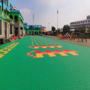 幼兒園戶外場(chǎng)地操場(chǎng)拼裝懸浮式地板
