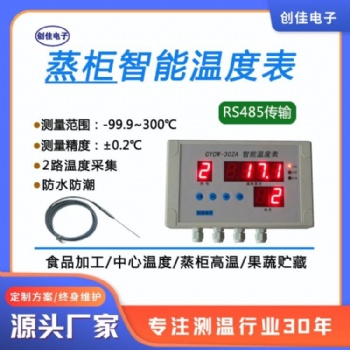 創(chuàng)佳 CYCW-302A 智能溫度表蒸鍋蒸柜高溫蒸汽多點(diǎn)控溫歷史曲線