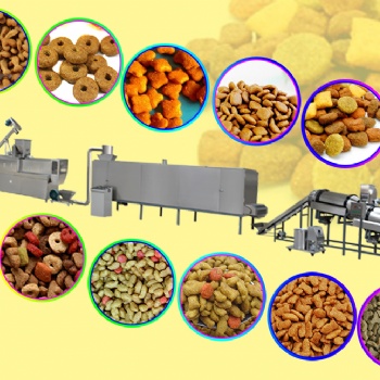 廠價**全自動魚飼料膨化機 漂浮顆粒膨化機 狗糧寵物飼料膨化機